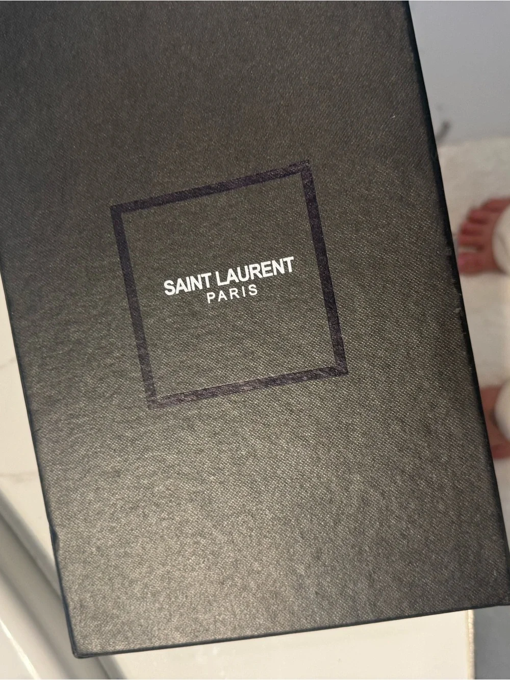 Saint Laurent Metallic Brown YSL Logo Strappy High Heels